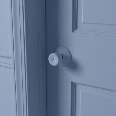3d door nob trim - Door with nob and trim by Naceman